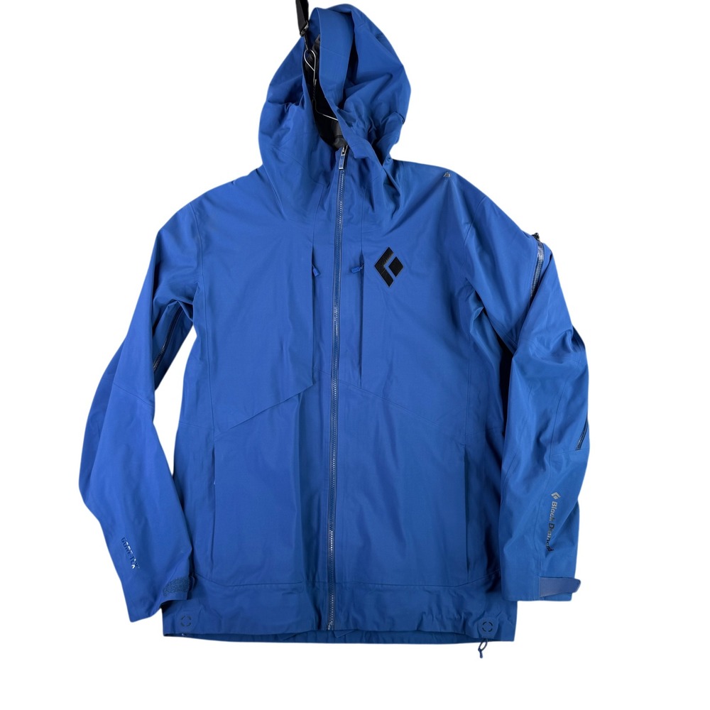 Black Diamond Mission Shell Mens Large Blue Gore-Tex Ski Snowboard Jacket